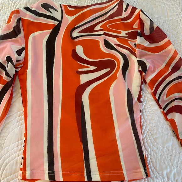 Princess Polly Jayce Longsleeve Multicolor Top - Picture 3 of 4